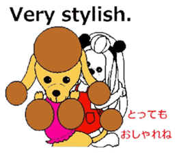 play hairdresser of the maltese dog sticker #3244891