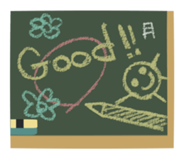 Communication with blackboard sticker #3245629