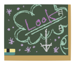 Communication with blackboard sticker #3245643
