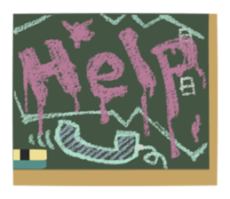 Communication with blackboard sticker #3245652