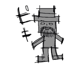 Beard hat sticker #3245821