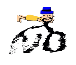 Beard hat sticker #3245827