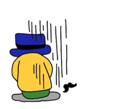 Beard hat sticker #3245843