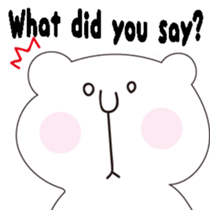 Mysterious bear(English) sticker #3246235