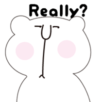 Mysterious bear(English) sticker #3246239