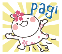 Sakura the rabbit Indonesian sticker #3246259