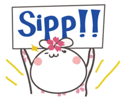 Sakura the rabbit Indonesian sticker #3246262