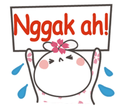 Sakura the rabbit Indonesian sticker #3246263