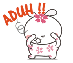 Sakura the rabbit Indonesian sticker #3246264