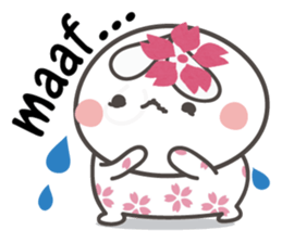 Sakura the rabbit Indonesian sticker #3246265