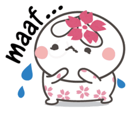 Sakura the rabbit Indonesian sticker #3246265