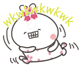 Sakura the rabbit Indonesian sticker #3246266
