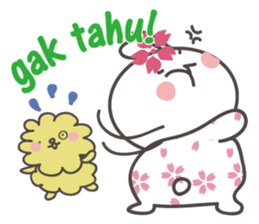 Sakura the rabbit Indonesian sticker #3246269