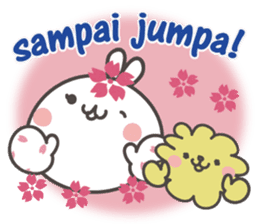 Sakura the rabbit Indonesian sticker #3246275