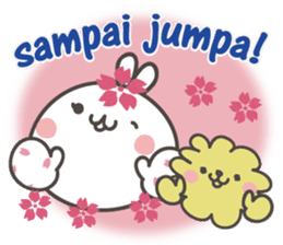 Sakura the rabbit Indonesian sticker #3246275