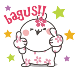 Sakura the rabbit Indonesian sticker #3246277