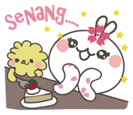 Sakura the rabbit Indonesian sticker #3246283