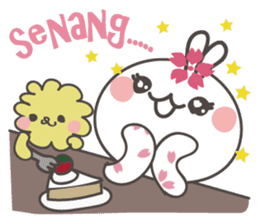 Sakura the rabbit Indonesian sticker #3246283