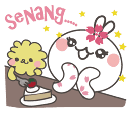 Sakura the rabbit Indonesian sticker #3246283