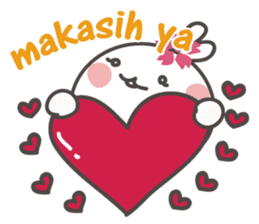 Sakura the rabbit Indonesian sticker #3246285