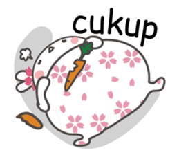 Sakura the rabbit Indonesian sticker #3246286