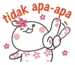 Sakura the rabbit Indonesian sticker #3246288