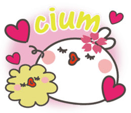 Sakura the rabbit Indonesian sticker #3246290
