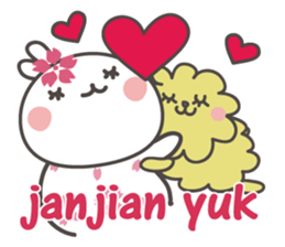 Sakura the rabbit Indonesian sticker #3246292