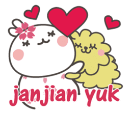 Sakura the rabbit Indonesian sticker #3246292