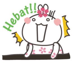Sakura the rabbit Indonesian sticker #3246294
