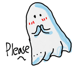 Cloth ghost sticker #3246421
