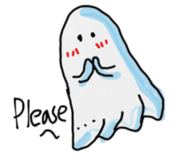 Cloth ghost sticker #3246421