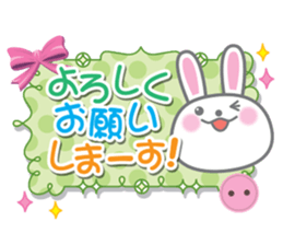 Cute Rabbit Conversation sticker #3247676