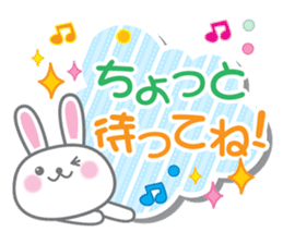 Cute Rabbit Conversation sticker #3247680