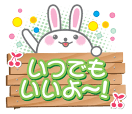 Cute Rabbit Conversation sticker #3247686