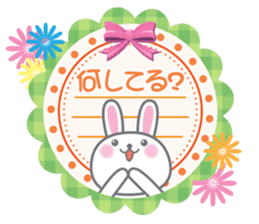 Cute Rabbit Conversation sticker #3247687