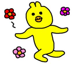 Yellow creature sticker #3247884