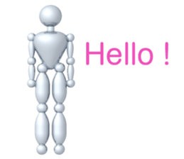 Robot with the human mind sticker #3248179