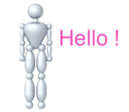 Robot with the human mind sticker #3248179