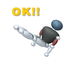 Robot with the human mind sticker #3248189