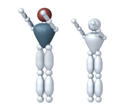 Robot with the human mind sticker #3248203