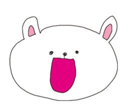 The interesting and cute white bear sticker #3248220