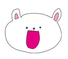 The interesting and cute white bear sticker #3248220