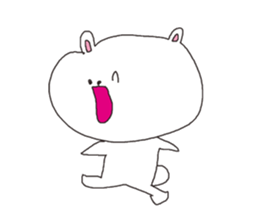 The interesting and cute white bear sticker #3248221