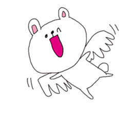 The interesting and cute white bear sticker #3248223