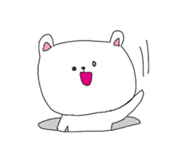 The interesting and cute white bear sticker #3248229