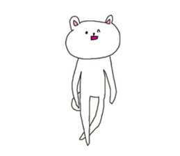 The interesting and cute white bear sticker #3248232