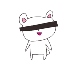 The interesting and cute white bear sticker #3248233