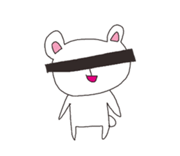 The interesting and cute white bear sticker #3248233