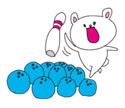 The interesting and cute white bear sticker #3248234